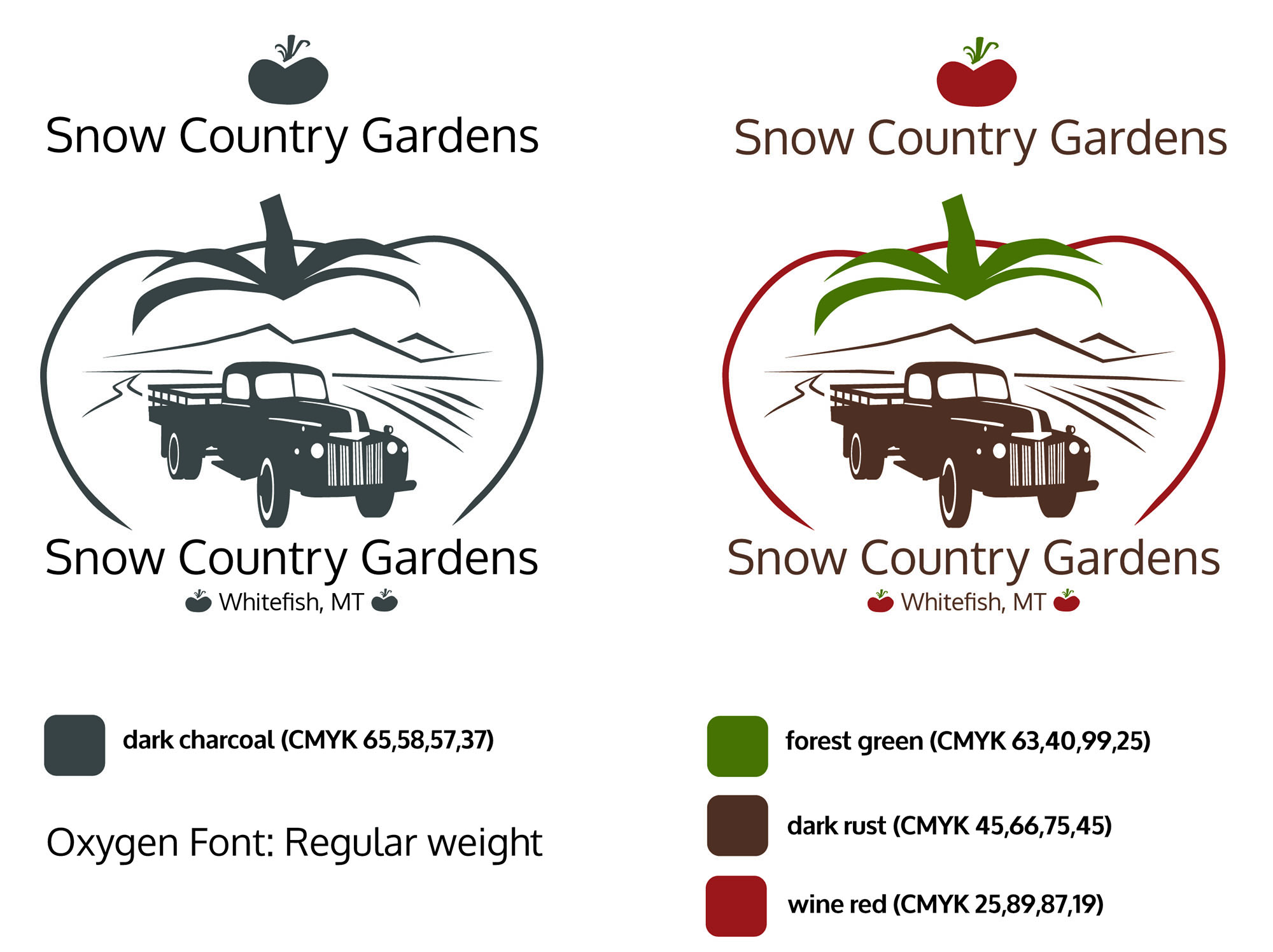 logo design Snow Country Gardens