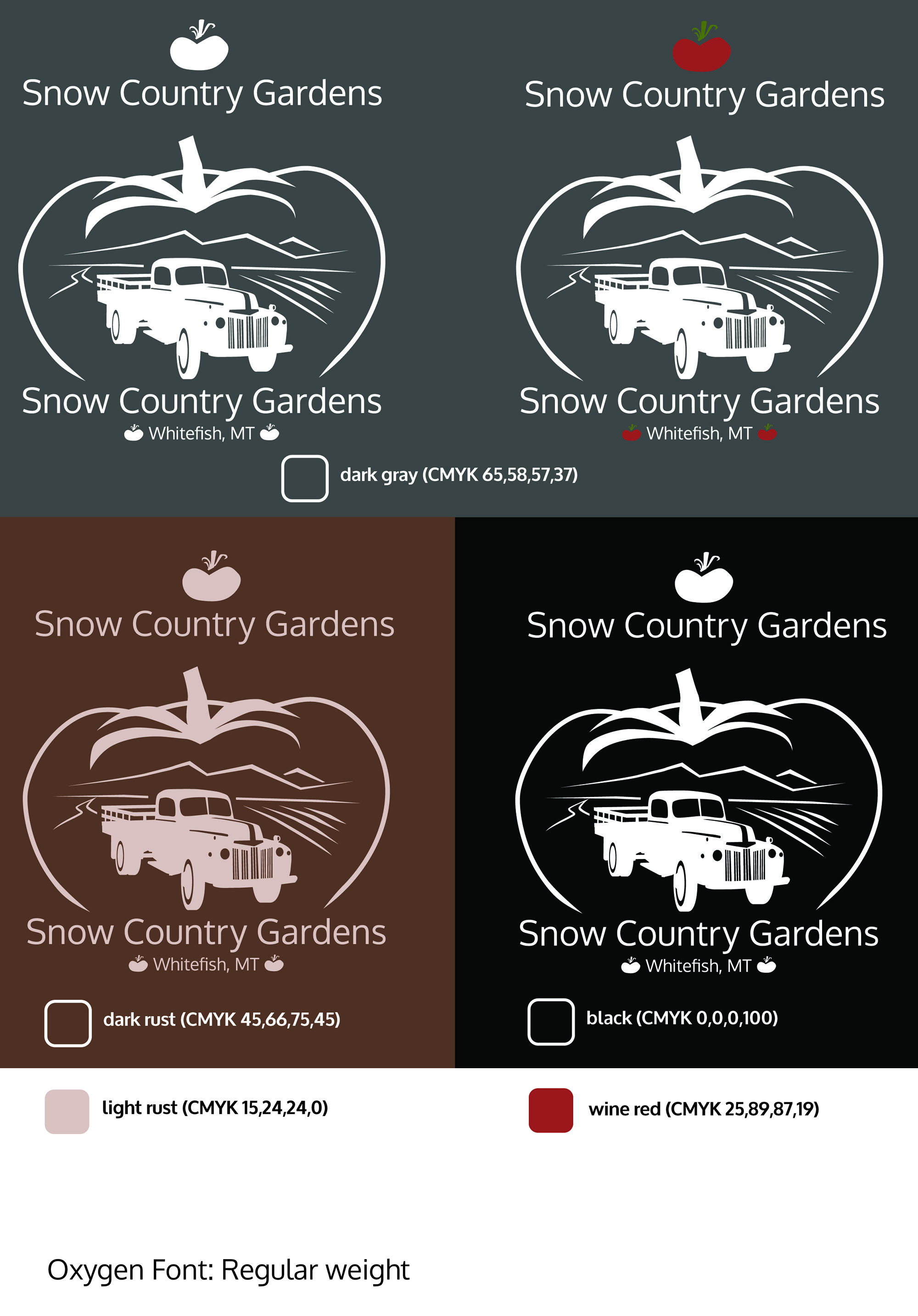 logo design Snow Country Gardens